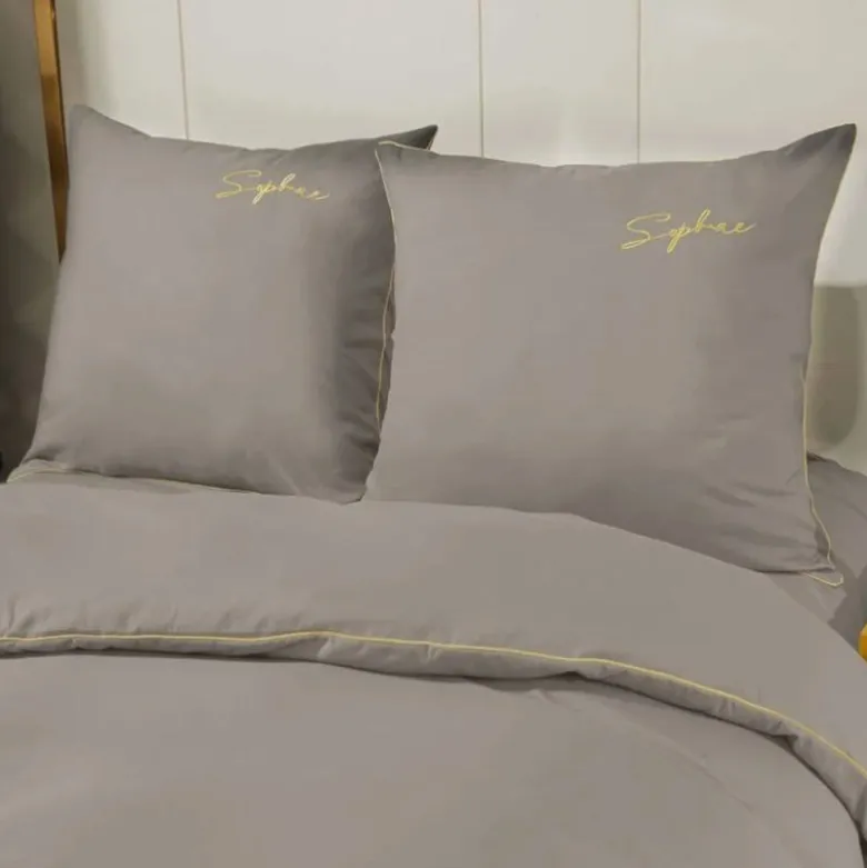 Pościel 140x220 haftowana mikrofibra Cotton World gruba komplet 2 części 2607