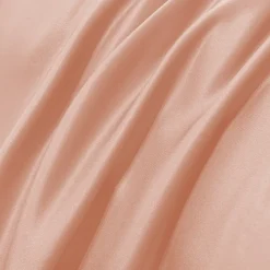 Pościel 200x220 luksusowa z falbanką w kratkę Cotton World gruba 3 części 2680 różowa