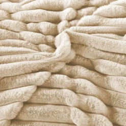 Pościel 160x200 mikrofibra "miś" Cotton World gruba 3 części 2581 beżowy