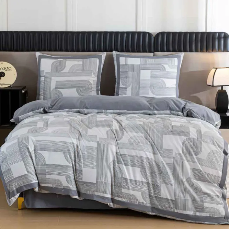 Pościel z lampasami 220x200 mikrofibra Cotton World 3 części FPD 2926