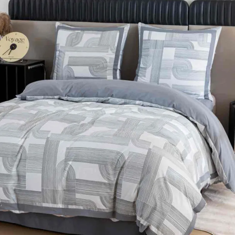 Pościel z lampasami 220x200 mikrofibra Cotton World 3 części FPD 2926