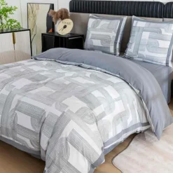 Pościel z lampasami 220x200 mikrofibra Cotton World 3 części FPD 2926
