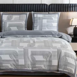 Pościel z lampasami 220x200 mikrofibra Cotton World 3 części FPD 2926