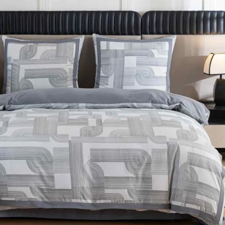 Pościel z lampasami 220x200 mikrofibra Cotton World 3 części FPD 2926
