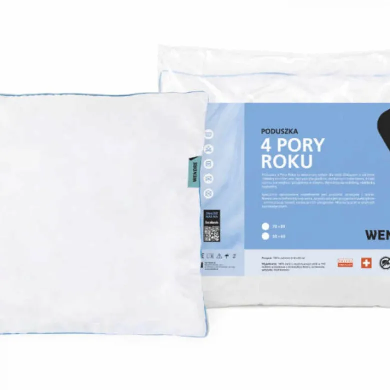 Poduszka do spania 4 pory roku 70x80 cm antyalergiczna wyrób medyczny