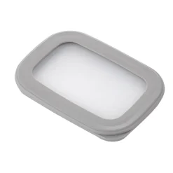 Pojemnik do żywności prostokątny 2300 ml przezroczysty z szczelną szarą pokrywką Florina Foodie