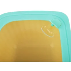Pojemniki kwadratowe lunchbox MG Home Misto zestaw 4 sztuk hermetyczne 3600/2400/1400/750 ml kremowe