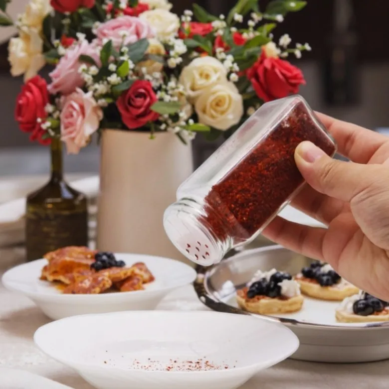 Pojemniki na przyprawy 6 słoiczków 120 ml GierekHoff Flavor GH 1113 dozowniki kuchenne do przypraw