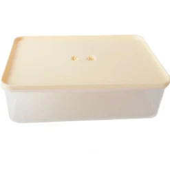Pojemniki prostokątne lunchbox MG Home Misto z podkładką zestaw 3 sztuki hermetyczne 4400/2200/1000 ml brzoskwiniowe