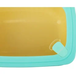 Pojemniki prostokątne lunchbox MG Home Misto zestaw 4 sztuk hermetyczne 4500/2700/1400/650 ml kremowe