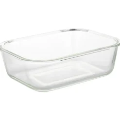 Pojemniki szklane 640 ml prostokątne lunchbox Altom Fresh zestaw 3 sztuki żaroodporne hermetyczne