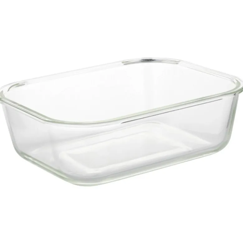 Pojemniki szklane 640 ml prostokątne lunchbox Altom Fresh zestaw 3 sztuki żaroodporne hermetyczne