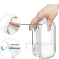 Pojemniki szklane 1040 ml prostokątne lunchbox Florina Frigo zestaw 3 sztuki żaroodporne hermetyczne
