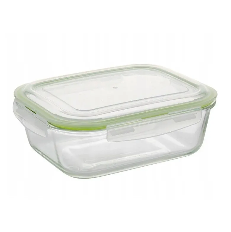 Pojemniki szklane zestaw 6 sztuk na żywność jedzenie Florina Frigo pudełko śniadaniówka lunchbox okrągłe prostokątne hermetyczne