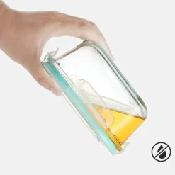 Pojemniki szklane zestaw 9 sztuk lunchbox GierekHoff Corio do przechowywania żaroodporne hermetyczne GH 1110