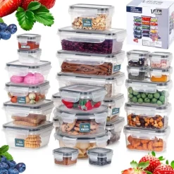 Pojemniki z pokrywką 60/320/350/550/700/840 ml lunchbox zestaw 24szt hermetyczne