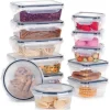 Pojemniki z pokrywką 350/550/700/840 ml lunchbox zestaw 12 szt hermetyczne