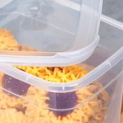 Pojemnik kuchenny z pokrywką na produkty sypkie wysoki szary 1,85L Vilde