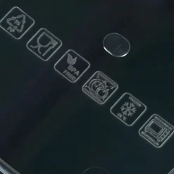 Pojemnik kuchenny z pokrywką na produkty sypkie wysoki czarny 1L Vilde