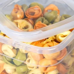 Pojemnik kuchenny z pokrywką na produkty sypkie wysoki szary 1L Vilde