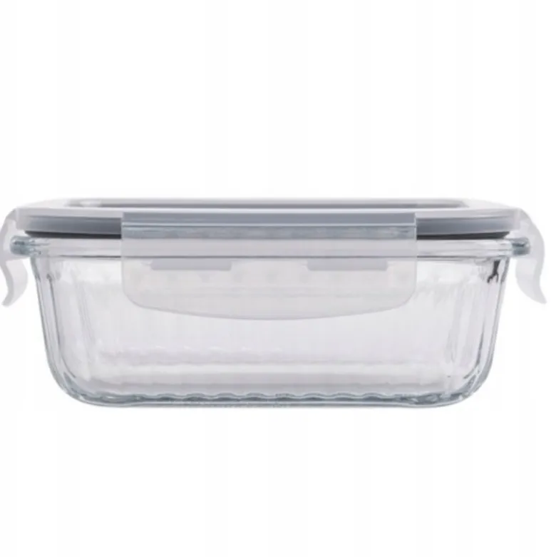 Pojemnik 640 ml na żywność jedzenie pudełko z pokrywką lunchbox prostokątny hermetyczny Mariet Florina