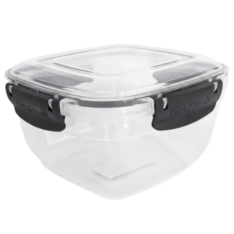 Pojemnik 2400ml na żywność jedzenie pudełko z pokrywką lunchbox kwadratowy hermetyczny Tragar