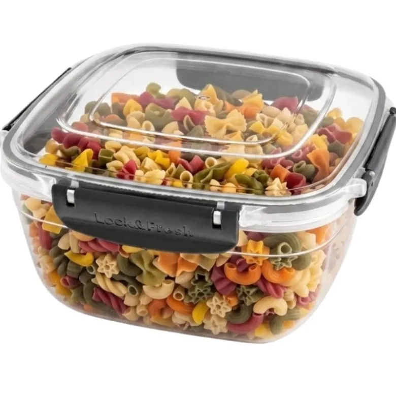 Pojemnik 2400ml na żywność jedzenie pudełko z pokrywką lunchbox kwadratowy hermetyczny Tragar