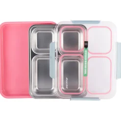 Pojemnik obiadowy z pokrywką 1800ml do przechowywania żywności różowy lunchbox KM 2147 Kamille