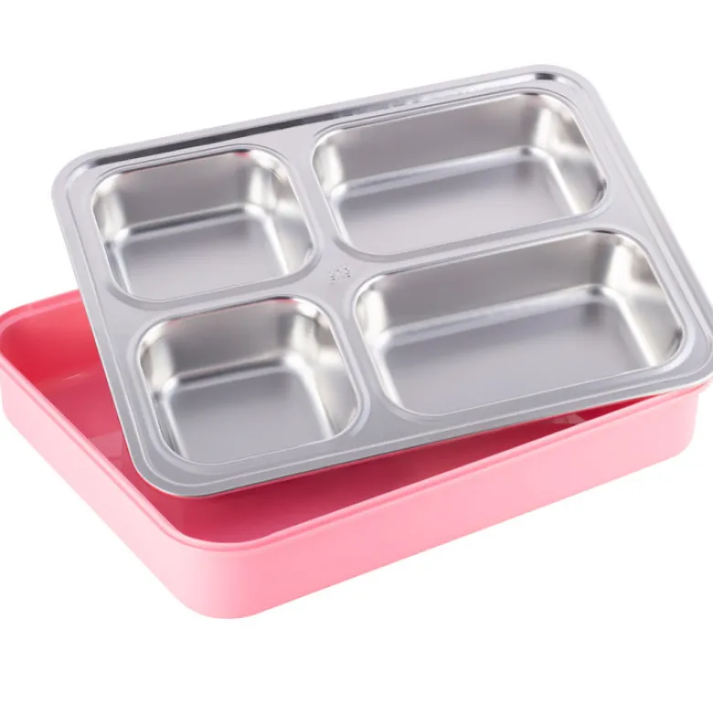 Pojemnik obiadowy z pokrywką 1800ml do przechowywania żywności różowy lunchbox KM 2147 Kamille