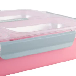Pojemnik obiadowy z pokrywką 1800ml do przechowywania żywności różowy lunchbox KM 2147 Kamille