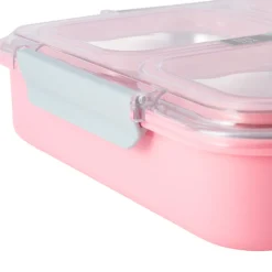 Pojemnik obiadowy z pokrywką 1800ml do przechowywania żywności różowy lunchbox KM 2147 Kamille