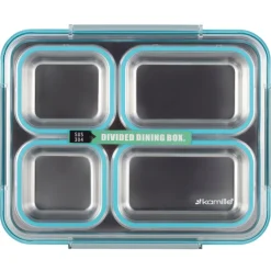Pojemnik obiadowy z pokrywką 1800ml do przechowywania żywności niebieski lunchbox KM 2147 Kamille