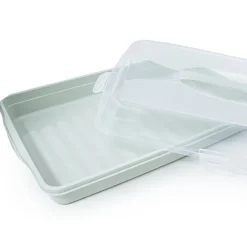 Pojemnik plastikowy na ciasto zielony 45x31x10 cm Tragar 30307