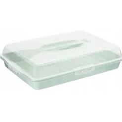 Pojemnik plastikowy na ciasto zielony 45x31x10 cm Tragar 30307