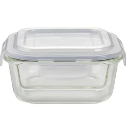 Pojemnik szklany dzielony dwukomorowy Florina Frigo 750 ml kwadratowy lunchbox hermetyczny