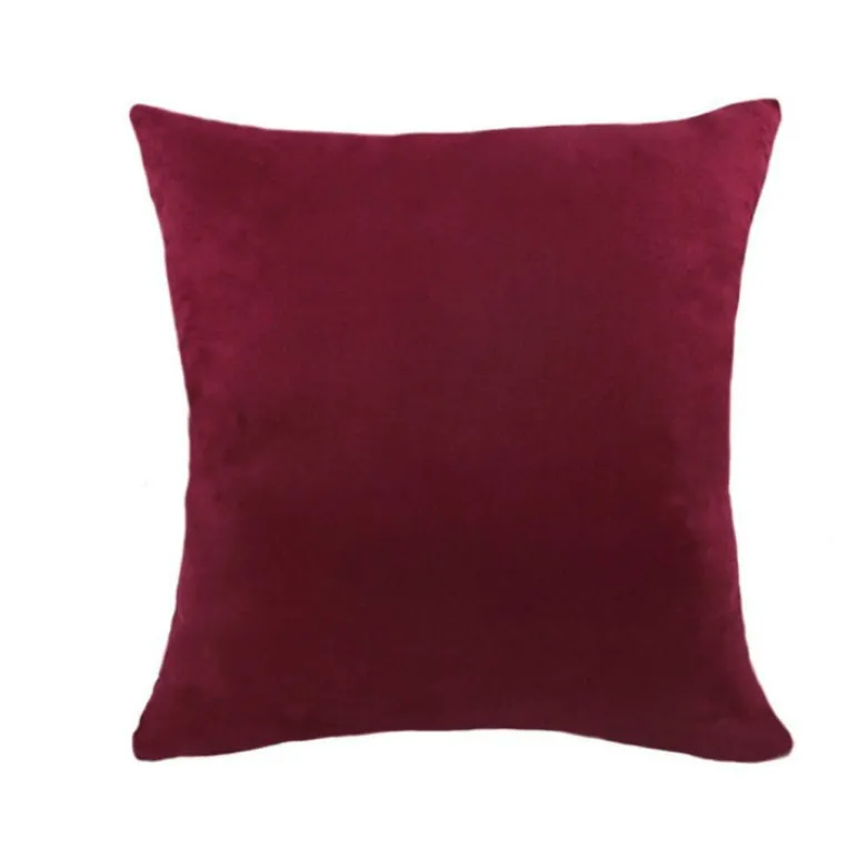 Poszewka na poduszkę dekoracyjna welurowa 40x40 velvet czerwone wino