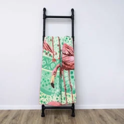 Ręcznik plażowy 90x170 gruby chłonny mikrofibra flamingi wz10
