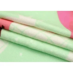Ręcznik plażowy 70x150 gruby chłonny mikrofibra flamingi wz29