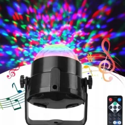 Reflektor dyskotekowy kolorowa lampa laser pilot KR 1013