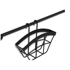Reling kuchenny czarny Edenberg EB 8516 półka metalowa 16 elementów