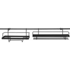 Reling kuchenny czarny Edenberg EB 8516 półka metalowa 16 elementów