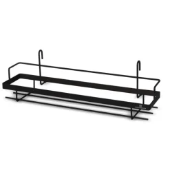 Reling kuchenny czarny Edenberg EB 8516 półka metalowa 16 elementów