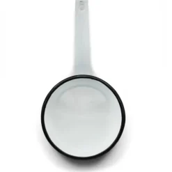 Rondel tradycyjny emaliowany 16 cm z uchwytem stalowy biały Folk 1,5 l Tragar