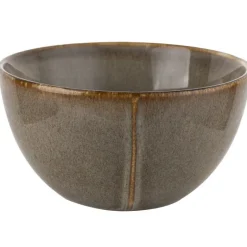 Salaterki porcelanowe 15 cm Florina Bergen brązowe retro zestaw 6 salaterek