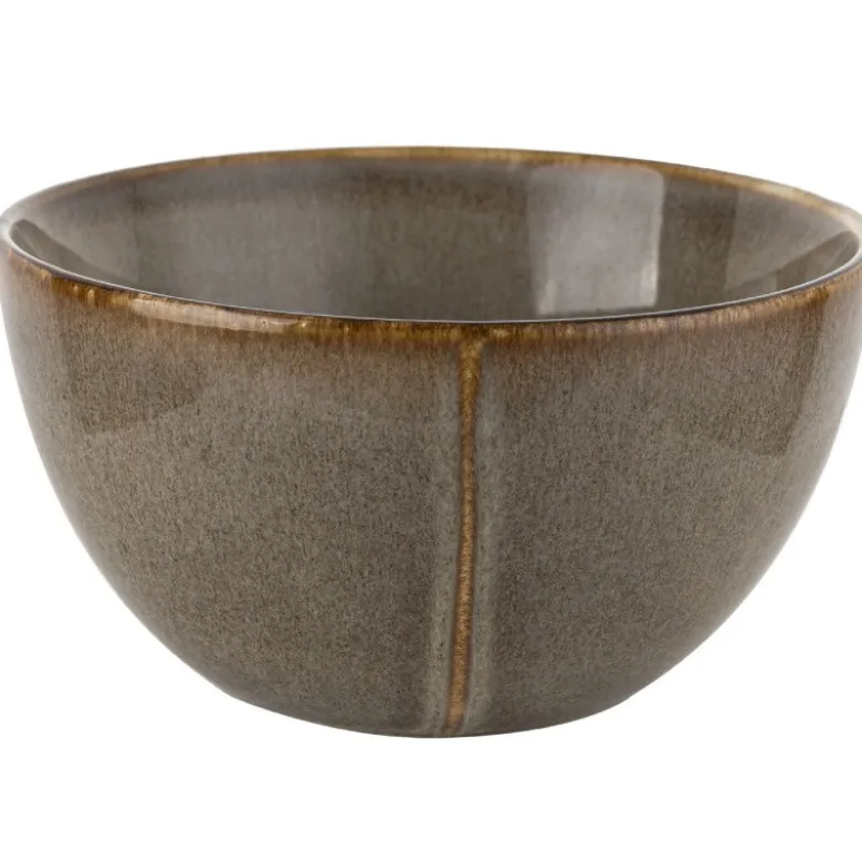 Salaterki porcelanowe 15 cm Florina Bergen brązowe retro zestaw 6 salaterek
