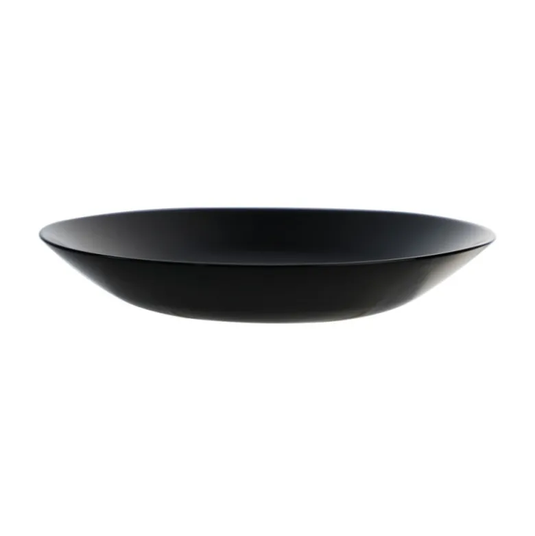 Serwis obiadowy 18 elementów dla 6 osób MG Home Fera zestaw talerzy czarne talerze