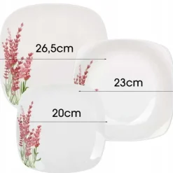 Serwis obiadowy 18 elementów komplet talerzy Bella Fiore Tragar TR-71