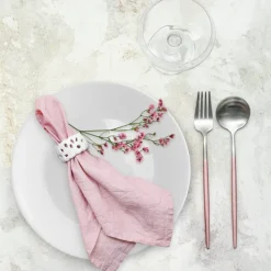 Serwis obiadowy MG Home Abria 36 elementów zestaw talerzy dla 12 osób biały