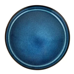 Serwis obiadowy porcelanowy Florina Evia Blue 24 elementy zestaw talerzy dla 6 osób modern
