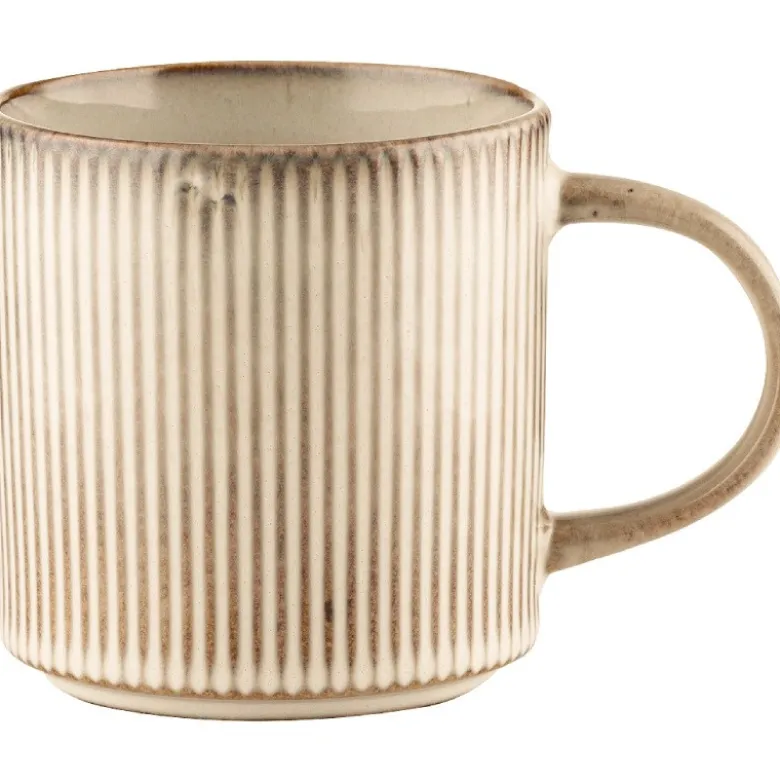 Serwis obiadowy porcelanowy GierekHoff Evie 30 elementów z salaterkami i kubkami zestaw talerzy dla 6 osób retro 1211